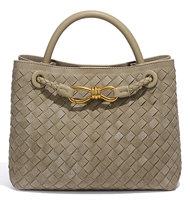 Niction Suede Woven Tote Bag for Women PU Leather Hobo Bags Casual Crossbody Purse Shoulder Satchel Bag Top Handle Tote Handbag - Image 1