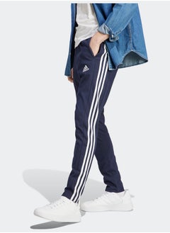 Adidas بنطلون رياضي Essentials Single Jersey بفتحة مدببة وثلاثة خطوط  - Image 1