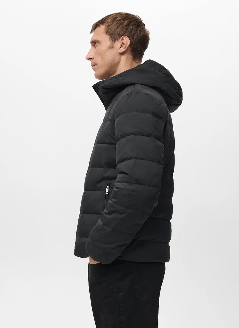 Mango Man  Quilted jacket with down and feather filling for Men | Best Price UAE