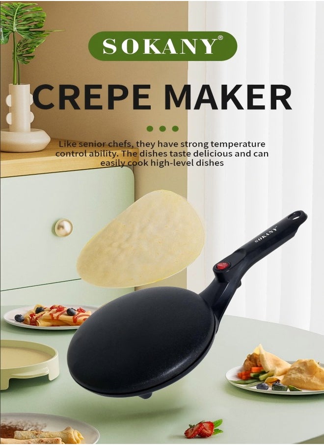 sokany - Portable Electric Pancake Maker - Fast and Energy - Efficient for Various Pancake Creations Plug: European Standard - Image 1