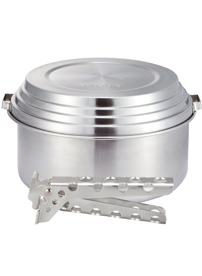 Solo Stove مجموعة أواني الطهي سولو ستوف 3 قطع حجم واحد فضي - Image 2