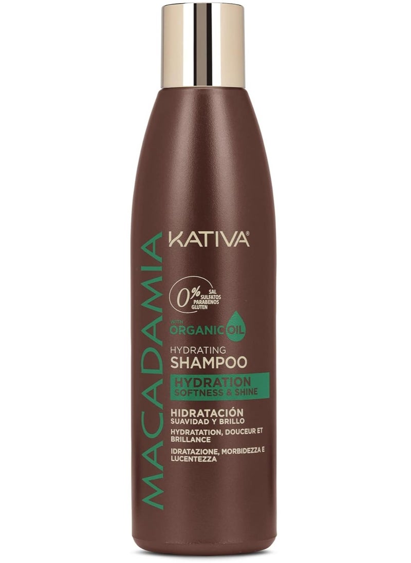 Kativa Kativa Macadamia with Organic Oil Hydrating Shampoo 250ml  - Image 1