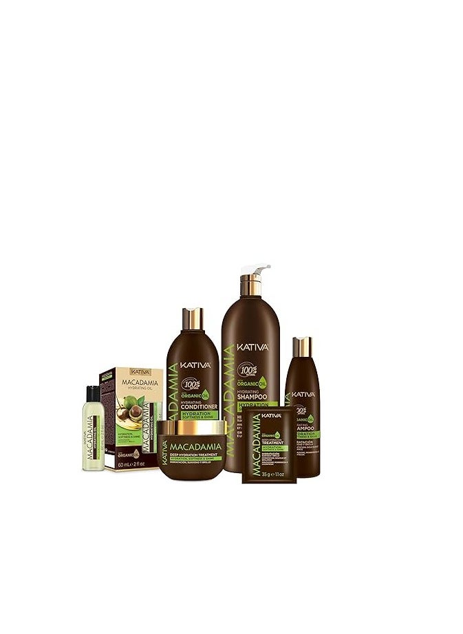 Kativa Kativa Macadamia with Organic Oil Hydrating Shampoo 250ml  - Image 3