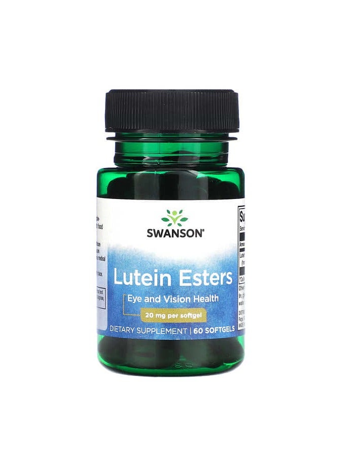 SWANSON Lutein Esters, 20 mg, 60 Softgels