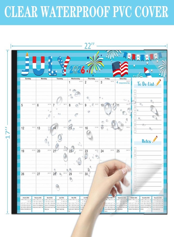 Lateefah 2025-2026 Desk Calendar, 22 x 17 inches, Large (22x17in Cute Cartoon(Jan.2026-Jun.2027)) - Image 5