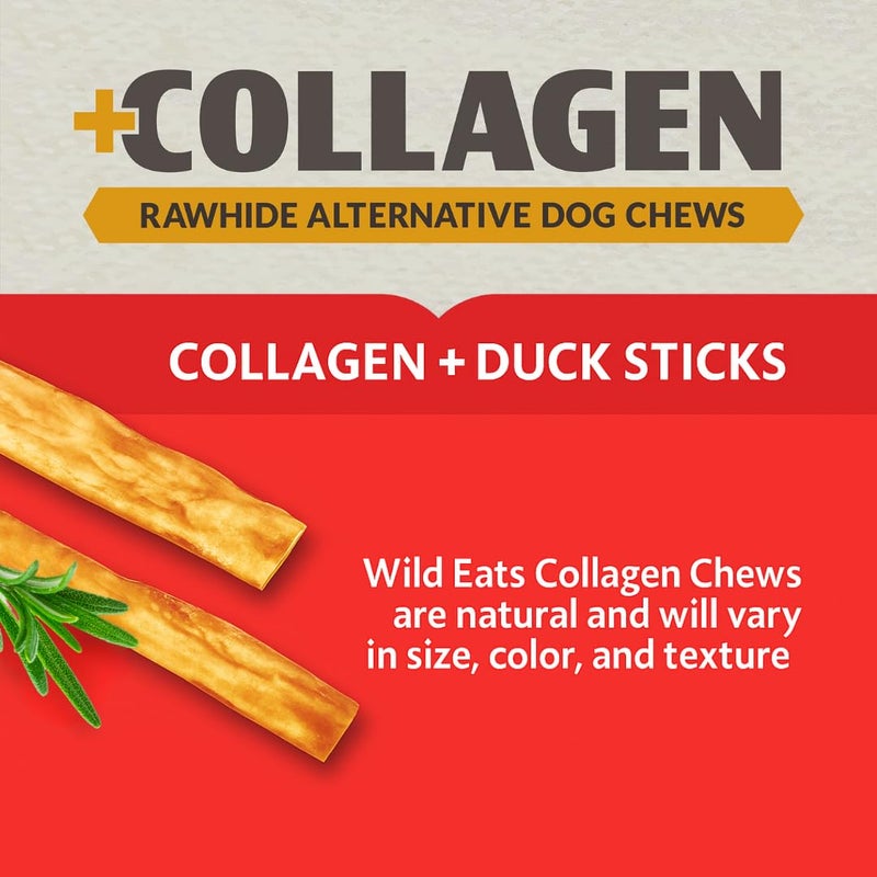 Wild Eats Collagen Real Salmon Sticks for Dogs 25ct - Long Lasting Dog Chews No Hide Dog Treat Bully Stick Alternative, Rawhide Free, Grain Free, High Protein - Image 2