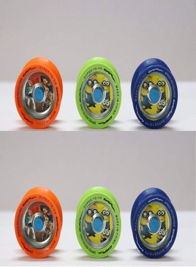 Perpetual Bliss Yoyo Spinner Toy High Gloss High Speed/Return Gifts for Kids Birthday Party (Pack of 12)