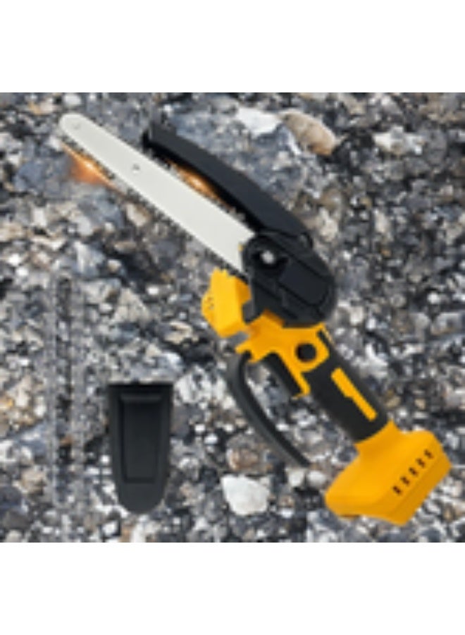 Mini Chainsaw Cordless Handheld Battery Powered Chain Saw with Safety Lock and Overload Protection for Wood Cutting Tree Trimming and Garden Use  - Image 5