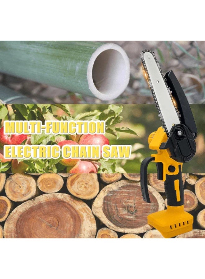 Mini Chainsaw Cordless Handheld Battery Powered Chain Saw with Safety Lock and Overload Protection for Wood Cutting Tree Trimming and Garden Use  - Image 2