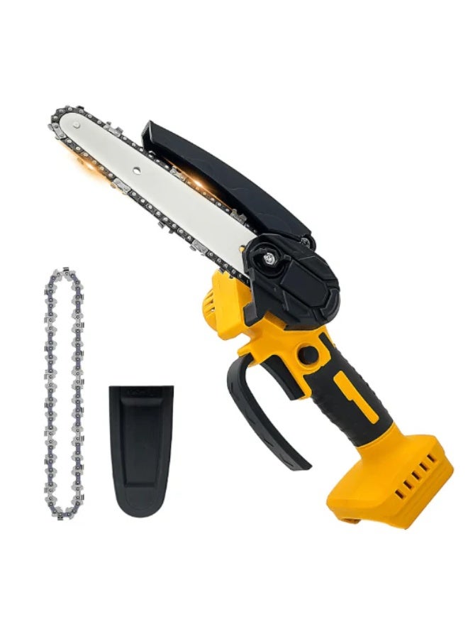 Mini Chainsaw Cordless Handheld Battery Powered Chain Saw with Safety Lock and Overload Protection for Wood Cutting Tree Trimming and Garden Use  - Image 1