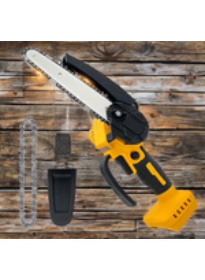 Mini Chainsaw Cordless Handheld Battery Powered Chain Saw with Safety Lock and Overload Protection for Wood Cutting Tree Trimming and Garden Use  - Image 4