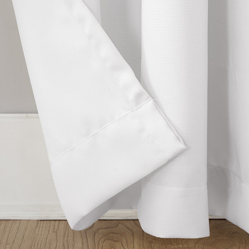 No. 918 Montego Casual Textured Semi-Sheer Grommet Curtain Panel - Image 3