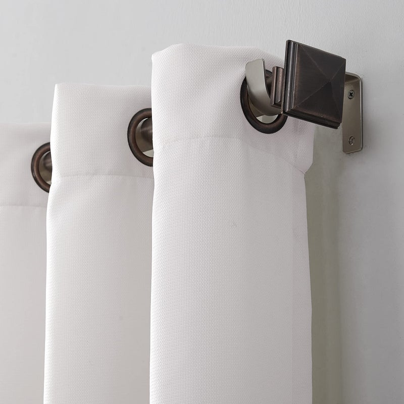 No. 918 Montego Casual Textured Semi-Sheer Grommet Curtain Panel - Image 2