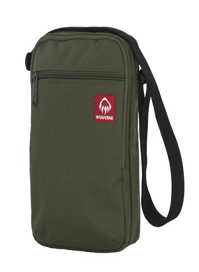 WOLVERINE Field Gear Pouch, Unisex Shoulder Crossbody Bag, Olive - Image 1