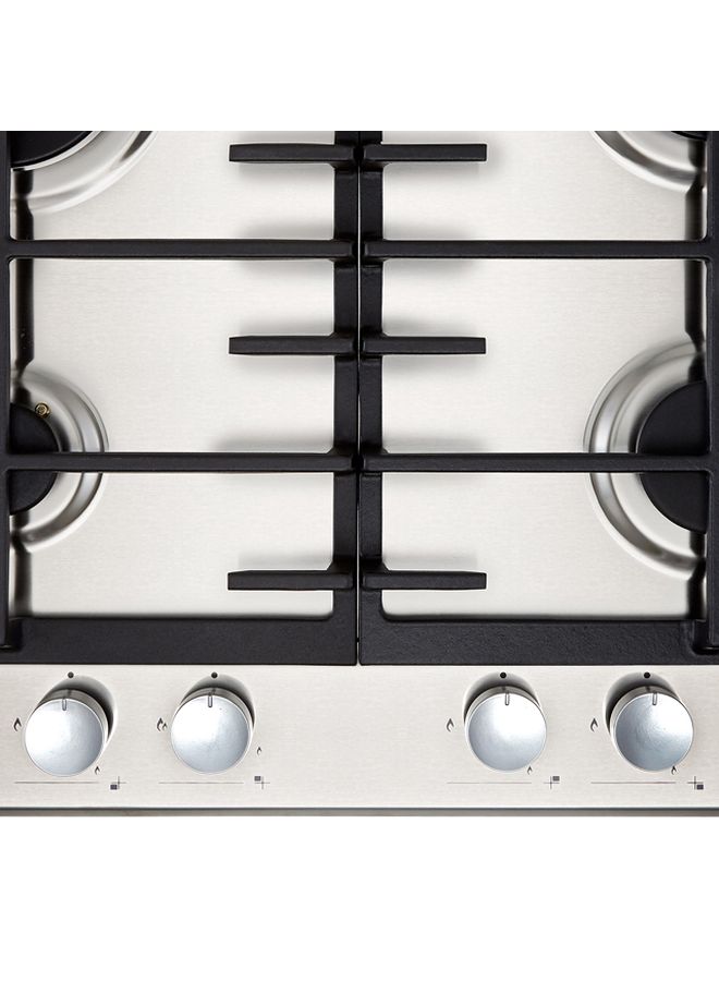 هوفر H-Hob 300 4000W Gas Hob HHG6BR4MX Stainless Steel/Black - Image 3