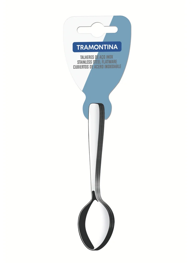 TRAMONTINA Tramontina Amazona 6 Pieces Stainless Steel Coffee Spoons with High Gloss Finish