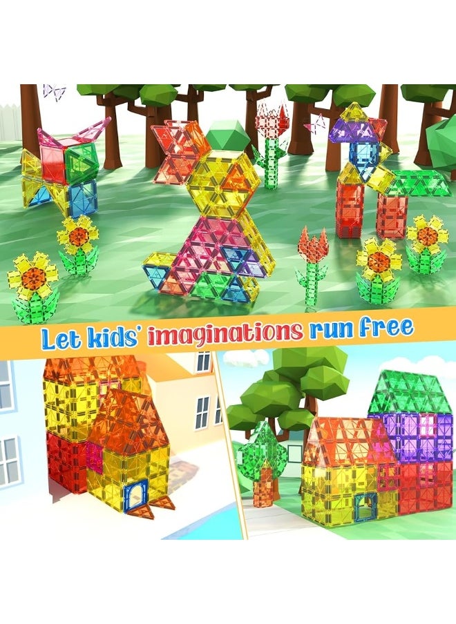 Coodoo - Kids Toys Magnetic Tiles Starter Set Classroom Must Haves, Magnetic Blocks for Toddlers Magnet Building Toys Preschool Montessori Learning Games for 3+ Year Old Boys & Girls - Image 1
