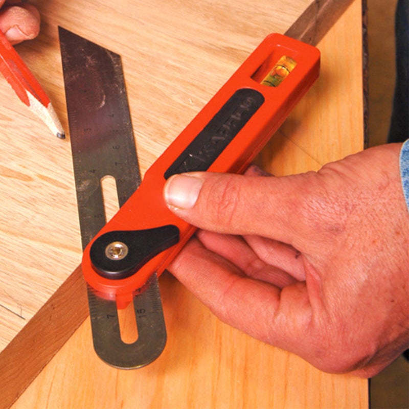 Israel KAPRO woodworking high precision movable angle ruler multi-use horizontal line T-type angle ruler protractor tool 301 