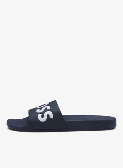BOSS Italian-made slides with large logo detail