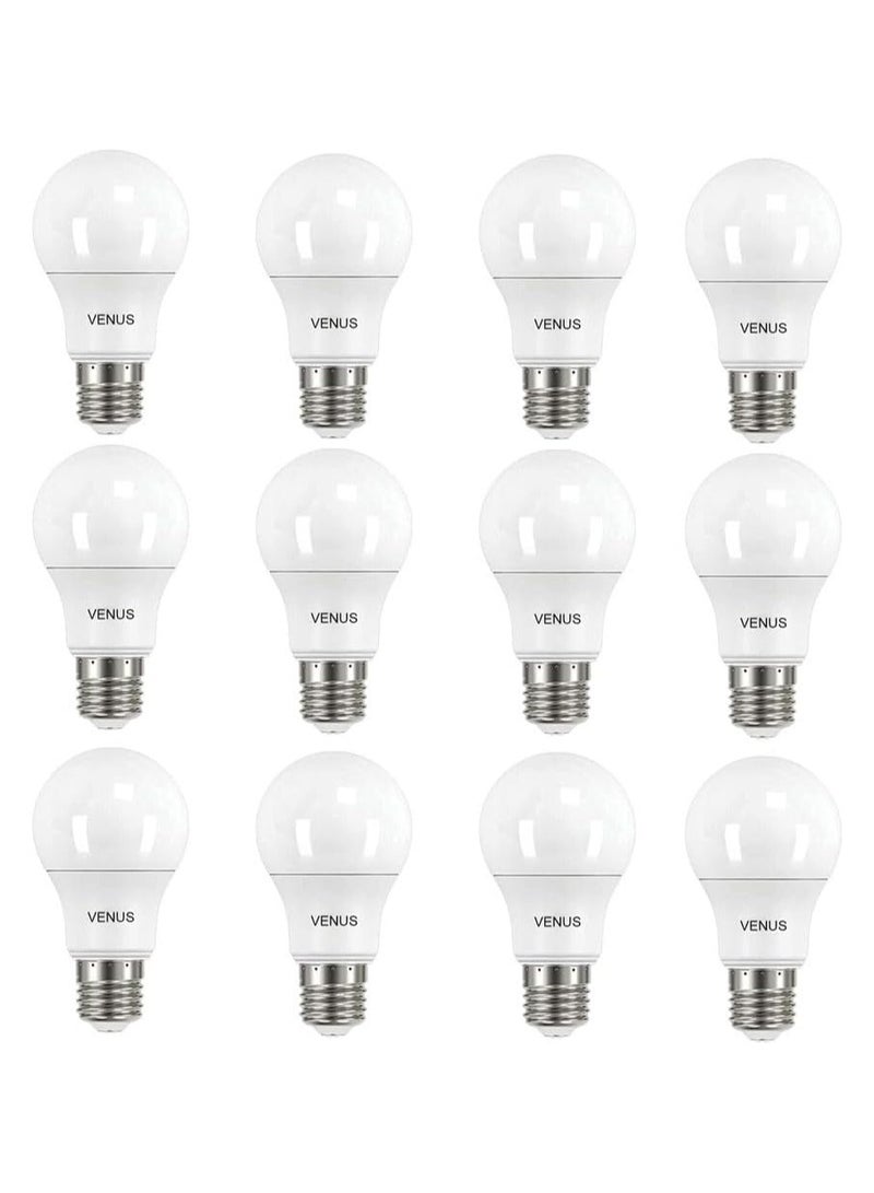 فينوس عدد 12 لمبة ليد فينوس 9 وات اضاءة ابيض