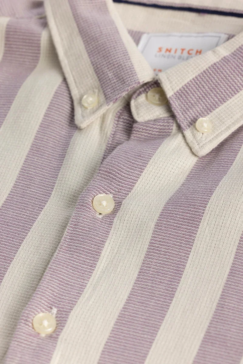 SNITCH Aurora Lavender Stripe Shirt