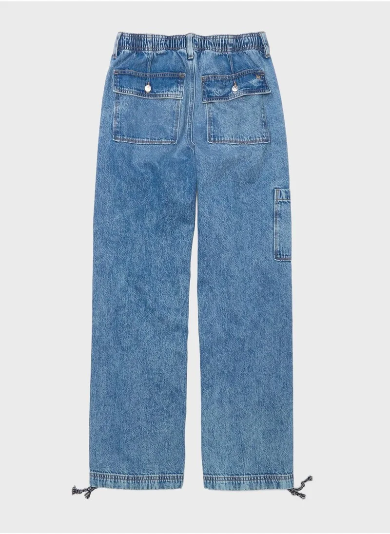 American Eagle High Waist Baggy Cargo Pants