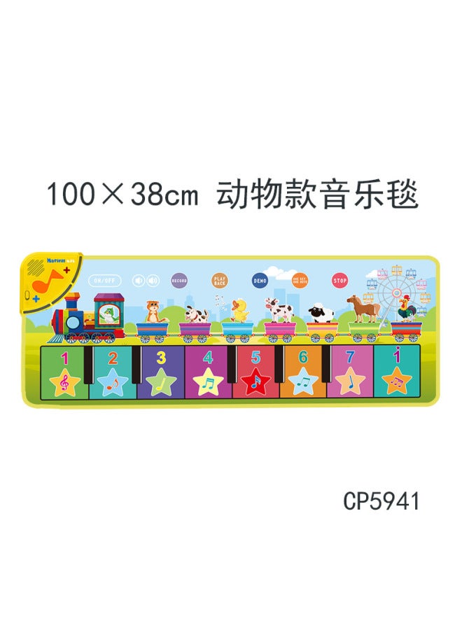 Coolplay New Infant Multifunctional Crawling Mat Piano Blanket Music Blanket Toy Children's Educational Early Education Animal Pad - Image 1