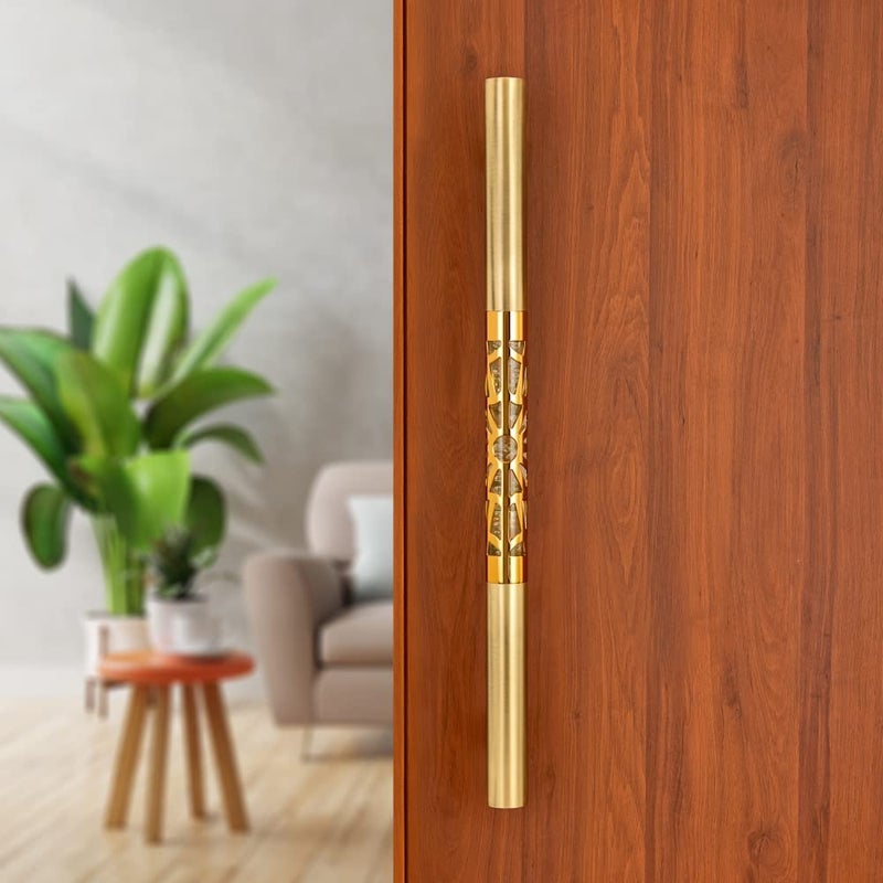 LAPO Orra 18 Inch Stainless Steel Door Handles for Main Door Wooden Glass Door Handle PullPush Handle for Home Office Hole to Hole Size 450 mmPack of 1 Antique Finish 3 Years Warranty - Image 5