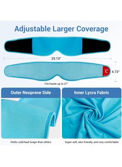 Comfytemp Comfytemp Cooling Eye Mask, 2PCS, Reusable Gel Ice Cold Eye Mask for Puffiness, Hot Cold Pack Wrap for Puffy Eyes, Dark Circles, Dry Eyes, Headache, Migraines, Stress Relief, Blue, FSA HSA Eligible  - Image 2