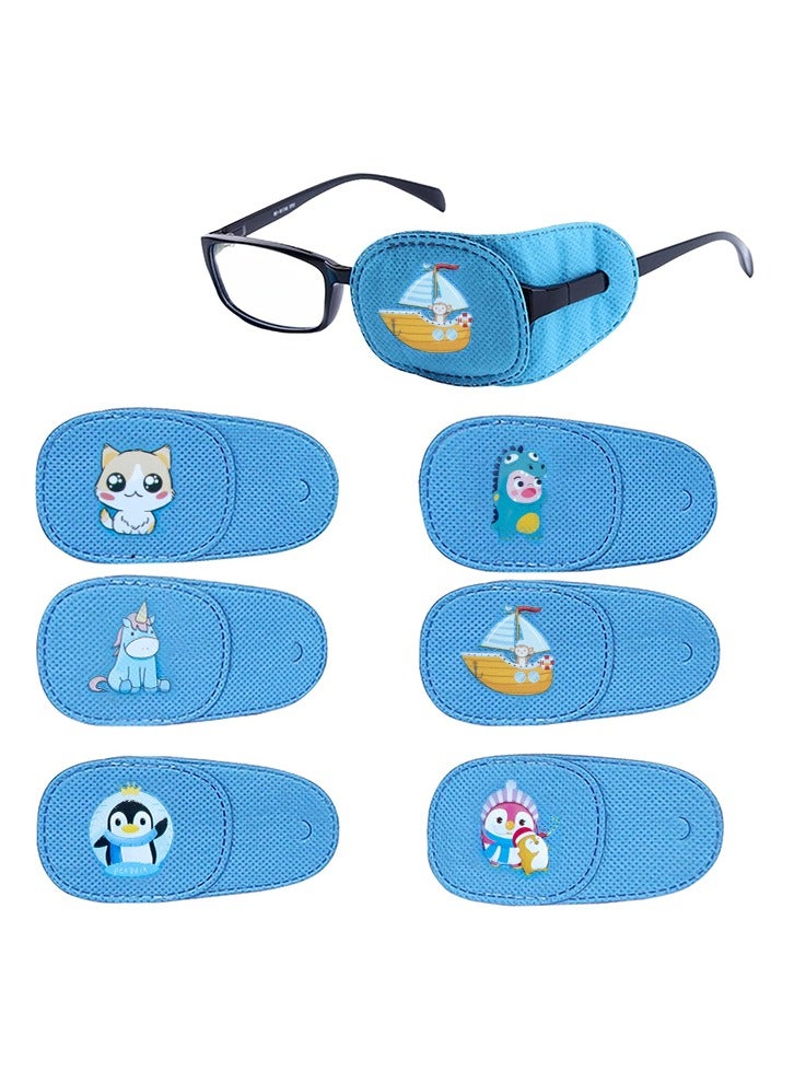 Fanski Eye Patches for Kids Girls Boys,6 Pcs Styles Eye Patch for Glasses Kids Reusable Eye Patch for Treating Lazy Eye Amblyopia Strabismus - Image 1
