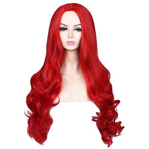 ColorGround Long Wavy Red Halloween Cosplay Wig - Image 2