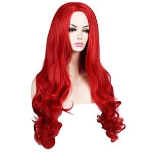 ColorGround Long Wavy Red Halloween Cosplay Wig - Image 4