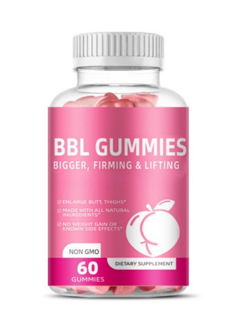 BBL 60 - Count Body Curve Gummies for Women: Ultimate Hip & Bust Enlargement Booster, Health - Supportive Dietary Supplement  - Image 1