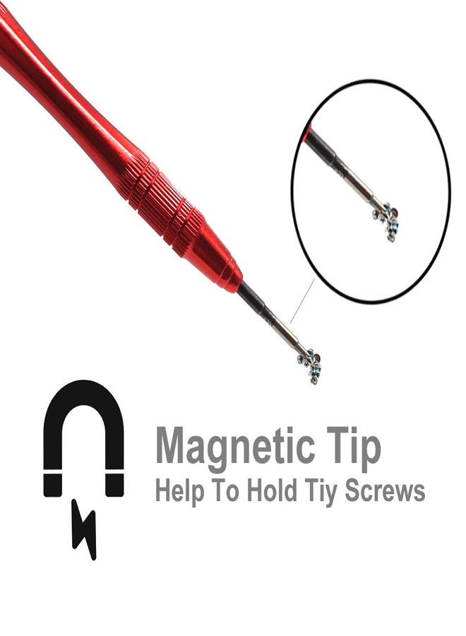 EMiEN Triwing Screwdriver Compatible With Nintendo Switch, EMiEN 2.0mm Phillips 1.5mm Y00 Tri-Point Tri Wing Tip Screwdriver Kit Compatible With Nintendo Switch Joy-Con and Consoles Repair - Image 4
