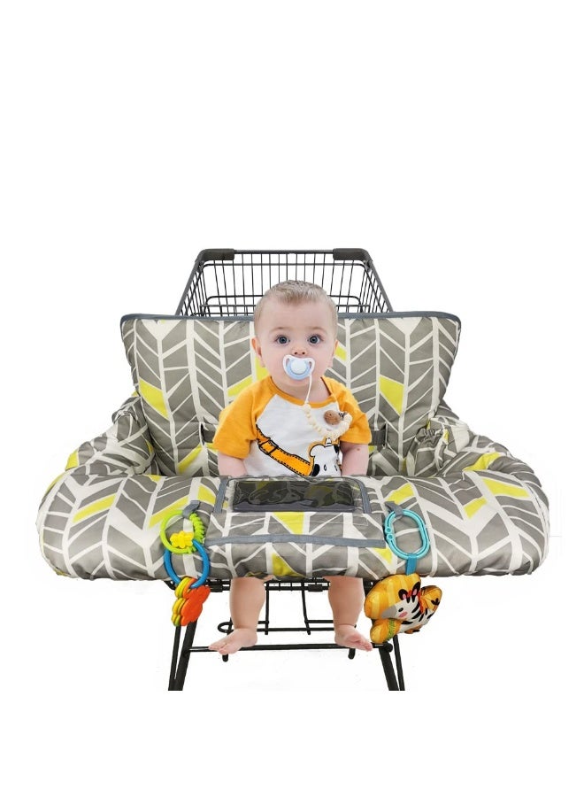 ICOPUCA Shopping Cart Cover for Baby boy Girl, Multi-in-1 Cart Covers for Babies, Soft Padded Infant High Chair Cover, Machine Washable, Grocery cart seat Cushion Cover, Multi Color - Image 5