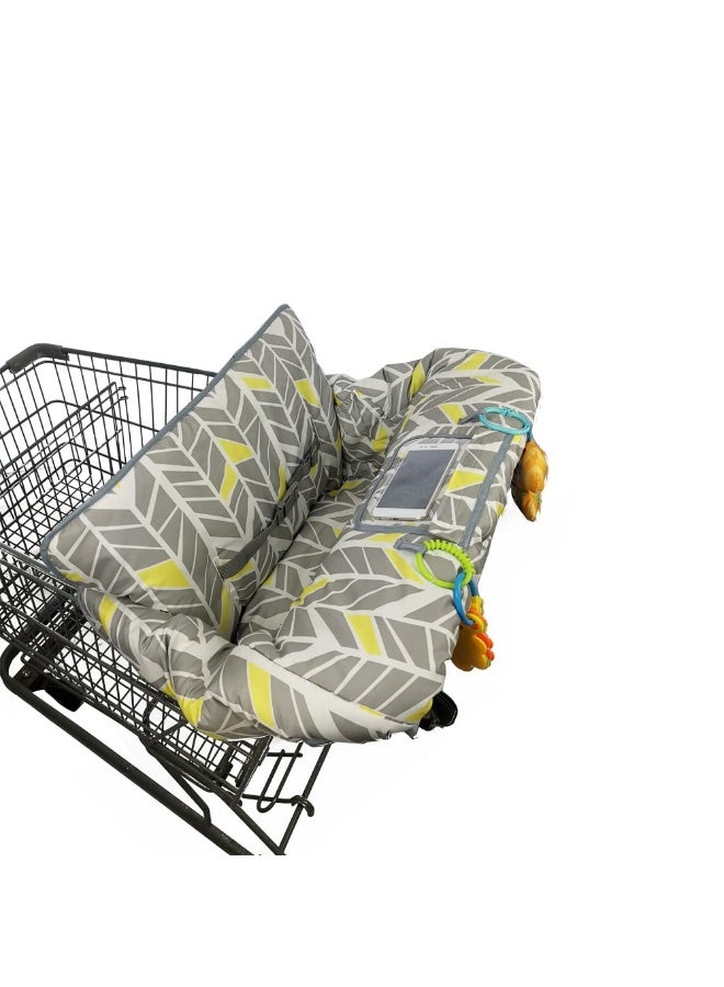 ICOPUCA Shopping Cart Cover for Baby boy Girl, Multi-in-1 Cart Covers for Babies, Soft Padded Infant High Chair Cover, Machine Washable, Grocery cart seat Cushion Cover, Multi Color - Image 1