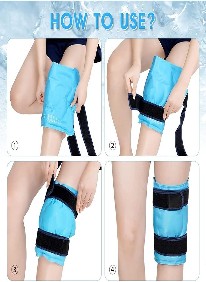 DMG TECH Knee Ice pack Reusable Gel Ice Pack for Knee Pain Relief Arthritis Tendinitis Anterior Cruciate Ligament Swelling Bruises  - Image 3