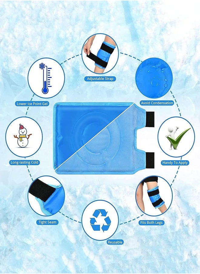 DMG TECH Knee Ice pack Reusable Gel Ice Pack for Knee Pain Relief Arthritis Tendinitis Anterior Cruciate Ligament Swelling Bruises  - Image 4