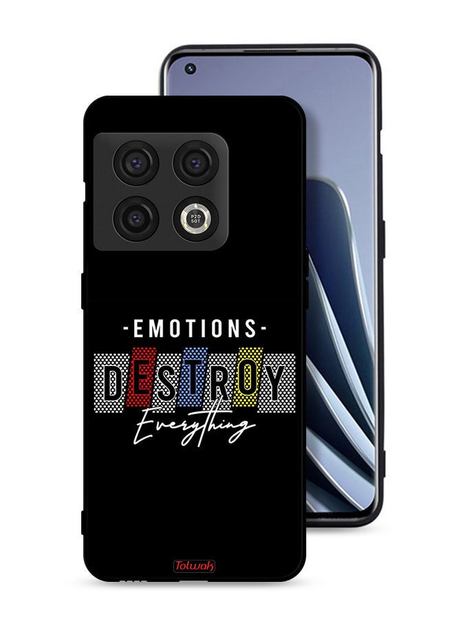Tolwak OnePlus 10 Pro 5G Protective Case Cover Emotions Destroy Everything - Image 1