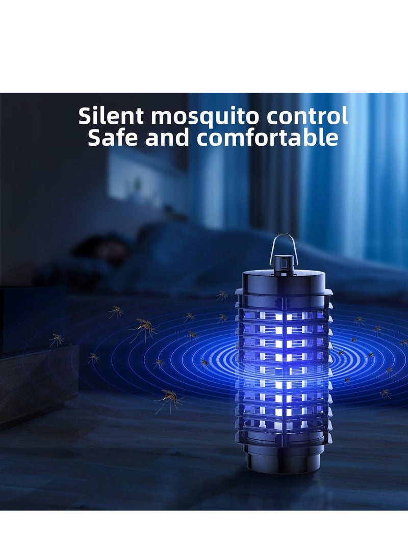 Arabest Bug Zapper, Electric Mosquito & Fly Zappers/Killer - Insect Attractant Trap Powerful Bug Zapper Light, Hangable Mosquito Lamp for Home, Indoor, Outdoor, Patio (Black) - Image 3