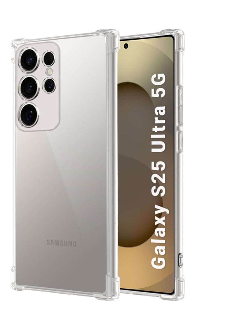 Galaxy S25 Ultra Case Clear TPU Bumper Shockproof Protection Slim Fit Flexible Cover Galaxy S25 Ultra - Image 1