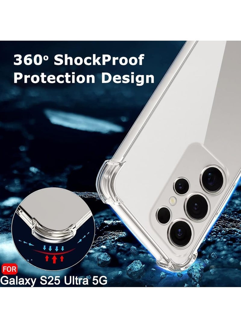 Galaxy S25 Ultra Case Clear TPU Bumper Shockproof Protection Slim Fit Flexible Cover Galaxy S25 Ultra - Image 4