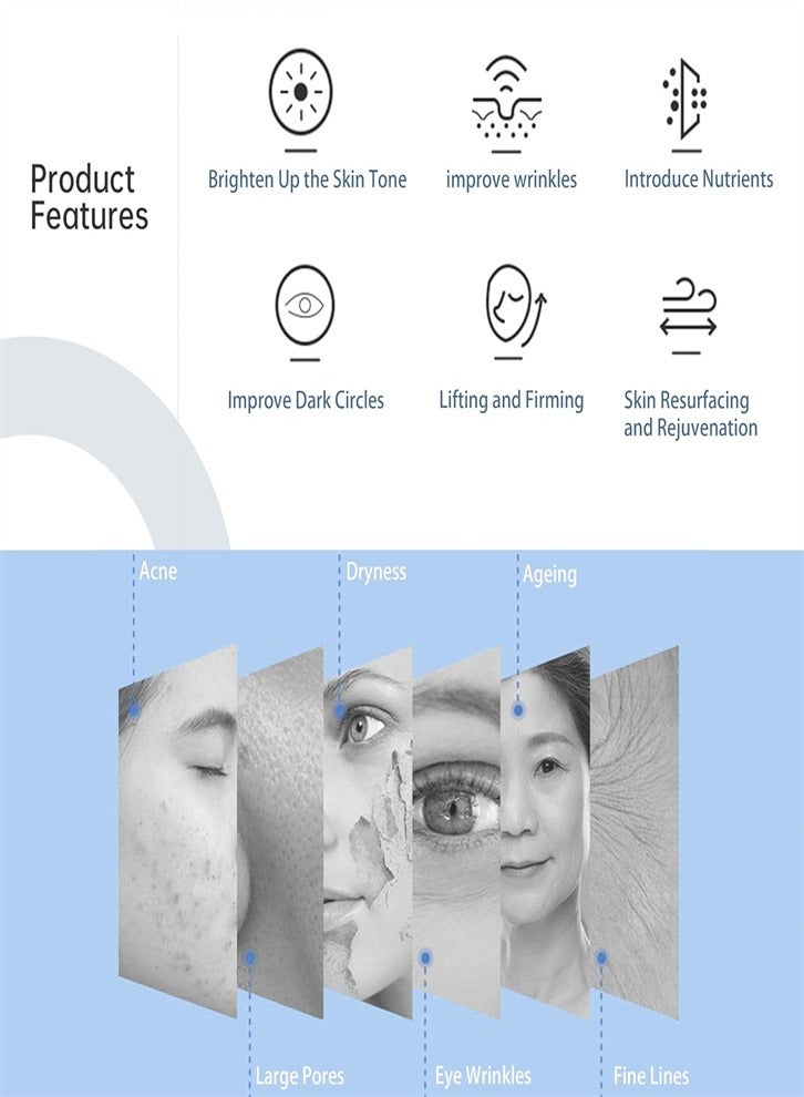 3 in 1 Beauty Facial Eye Skin Care Tools Remove Dark Circles Eye Muscle Relax Facial Lift Wrinkle Remove with 4 Energy Levels - Image 3