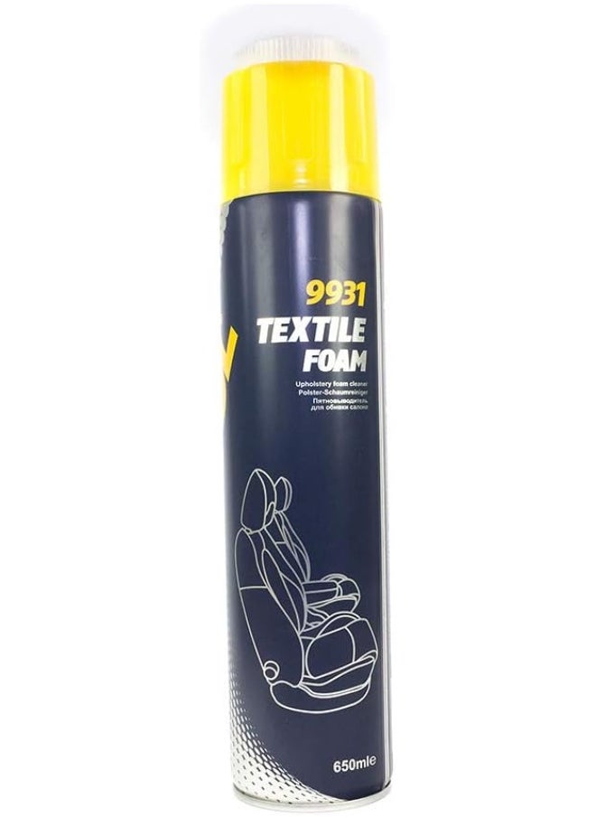 MANNOL MANNOL 9931 Textile Foam | Removes Different Soiling From Furniture Upholstery Vehicle Interiors Carpets Fabric - (650ml)  - Image 2