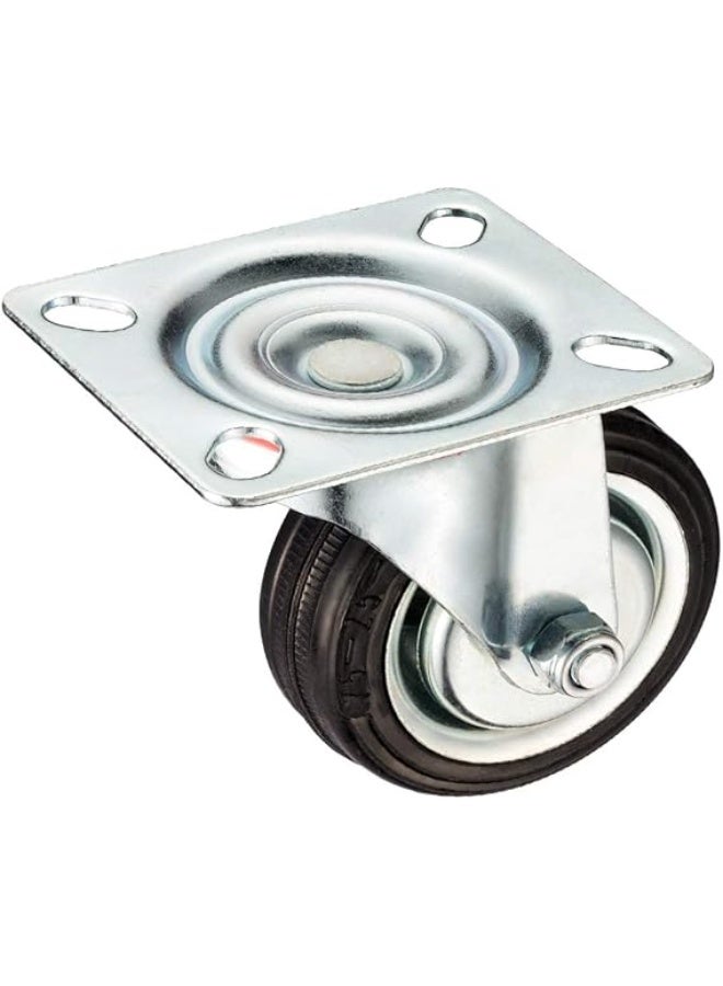 KNP Caster Wheel Rubber 3" Swivel - Image 2