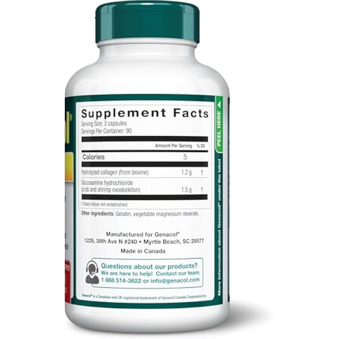 Genacol Plus – Glucosamine and Collagen Joint Supplement, 90-Day Supply | Ultra-Hydrolyzed AminoLock Collagen Peptides, Joint Health Supplement for Men & Women, Maintains Cartilage - Image 3