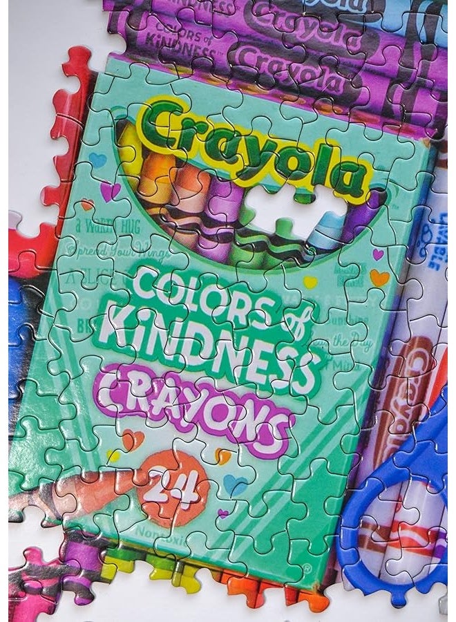 Springboks 1000 Piece Jigsaw Puzzle Crayola Artists Table  Made in USA - Image 5