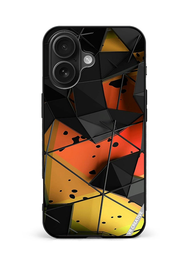 Protective Case Cover For Apple iPhone 16 Plus Abstract Design Multicolour