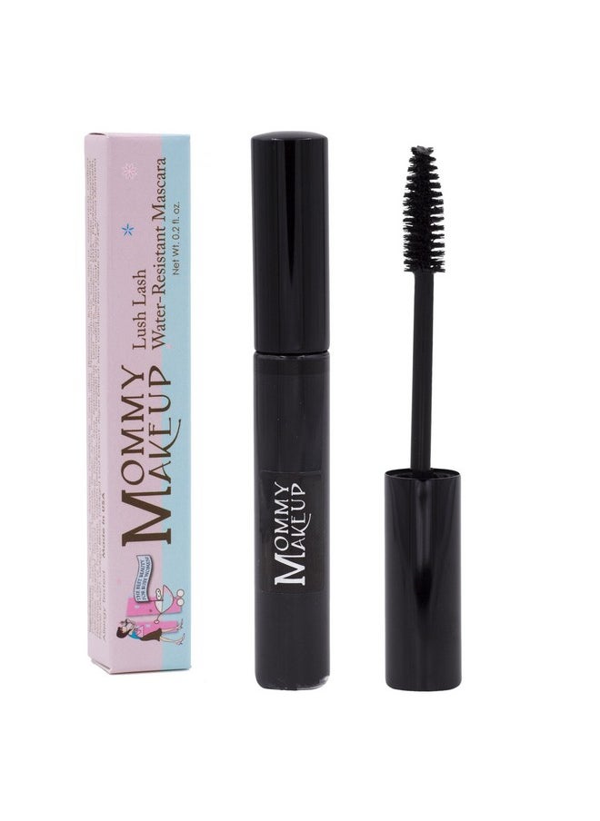 Mommy Makeup Lush Lash Waterresistant Mascara ; No Smears, No Smudges, No Flakes ; Add Volume And Length For Stunning Lashes ; Nonirritating, Allergy Tested, Cruelty Free ; Black Mascara  - Image 2