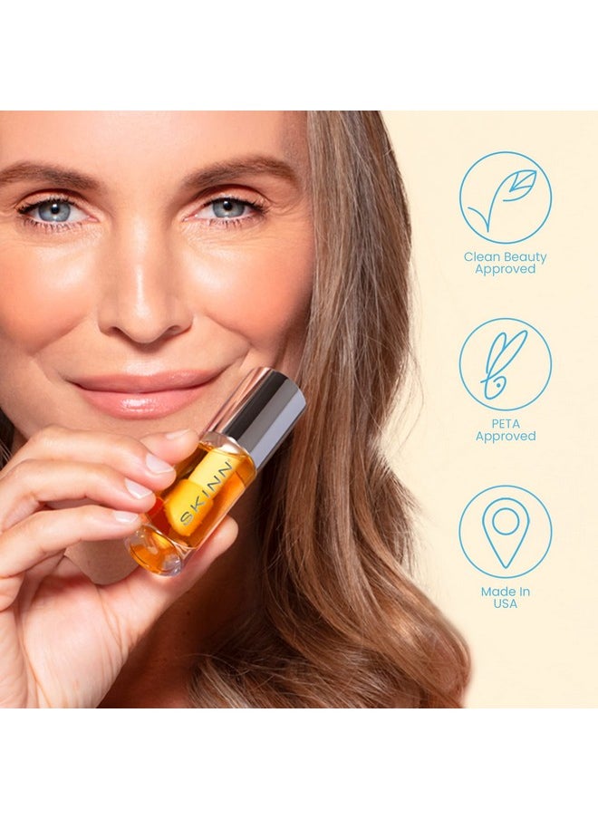 Skinn Luminous Lip Oil Bundle 2Piece (Golden & Blush) Support Collagen Production Smooth Lines & Soothe Dry Cracked Lips Improves Elasticity Texture & Luminosity Vitamin C & Manuka Honey  - Image 5